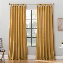 Archaeo® Washed Cotton 84-Inch Twist Tab Window Curtain Panel in Moss Green (Single)