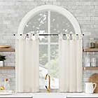 Alternate image 0 for Archaeo&reg; Washed Cotton Cafe 36-Inch Twist Tab Window Curtain Panel in Ivory (Set of 2)