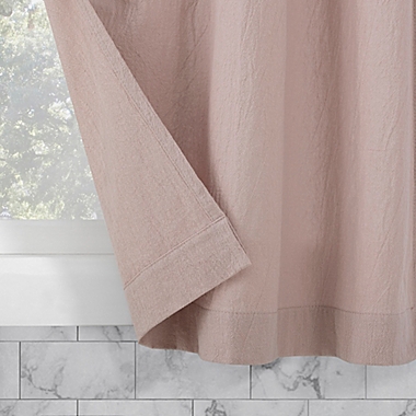 Archaeo&reg; Washed Cotton 36-Inch Twist Tab Café Window Curtain Panel in Rose Quartz (Set of 2). View a larger version of this product image.