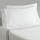 Alternate image 0 for Everhome&trade; Chambray Cuff 400-Thread-Count Queen Sheet Set in White/Microchip