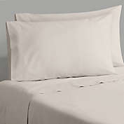Everhome&trade; Chambray Solid 230-Thread-Count Queen Sheet Set in Peyote