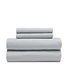 Alternate image 1 for Everhome&trade; Chambray Solid 230-Thread-Count Queen Sheet Set in Microchip