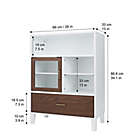 Alternate image 7 for Elegant Home Fashions Tyler Modern Floor Storage Cabinet in Natural/White