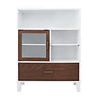 Alternate image 3 for Elegant Home Fashions Tyler Modern Floor Storage Cabinet in Natural/White