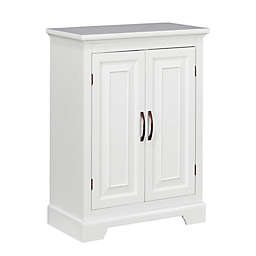 Teamson Home St James 2-Door Freestanding Floor Cabinet in White Finish
