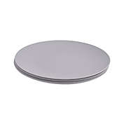 Simply Essential&trade; Solid Polypropylene Dinner Plates in Grey (Set of 4)