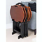 Alternate image 4 for 5-Piece Folding Laptop Tray Table Set in Black