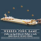 Alternate image 10 for Polished Wooden Mini Beer Pong Game