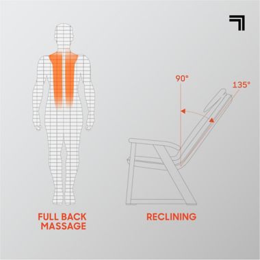 Sharper Image&reg; Shiatsu Massage Chair Draper. View a larger version of this product image.