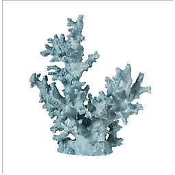 10.6-Inch Polyresin Coral Sculpture in Blue