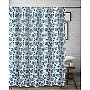Greenland Home Fashions 72-Inch x 72-Inch Pebble Beach Shower Curtain in Blue