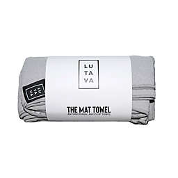 Lutava Antimicrobial + Non Slip Fitness Mat Towel in Grey