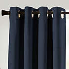 Alternate image 1 for Studio 3B&trade; 63-Inch Cotton Linen Grommet 100% Blackout Window Curtain Panel in Navy (Single)