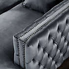 Alternate image 1 for Inspired Home Velvet Sectional Sofa Collection