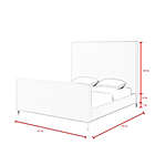 Alternate image 2 for Inspired Home Geneva Linen Upholstered Platform Bed