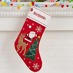 Merry Little Santa Personalized Christmas Stockings