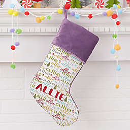 Whimsical Winter Personalized Christmas Stocking Collection