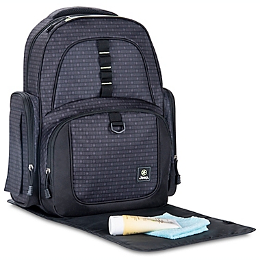 Jeep&reg; Legendary Sport Back Pack Diaper Bag Grey. View a larger version of this product image.