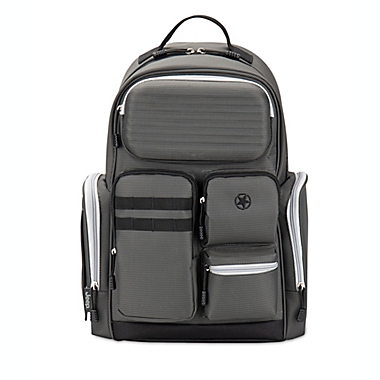 Jeep&reg; Unlimited Freedom Back Pack Diaper Bag in Grey. View a larger version of this product image.