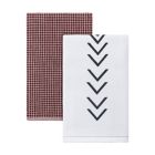 Alternate image 0 for Studio 3B&trade; Colorblock Arrow Kitchen Towels in Red/White(Set of 2)
