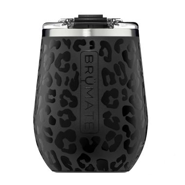 Br&uuml;Mate Uncork'd XL M&uuml;v 14 oz. Insulated Wine Tumbler in Onyx Leopard. View a larger version of this product image.