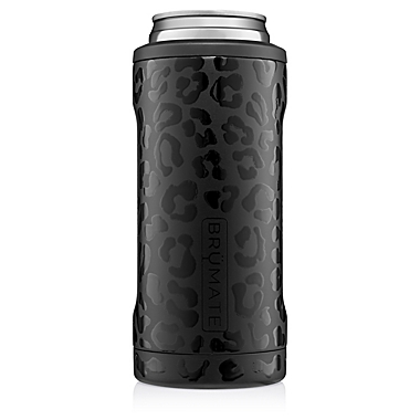 Br&uuml;Mate Hopsulator Slim Insulated Can Cooler in Onyx Leopard. View a larger version of this product image.