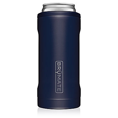 Br&uuml;Mate Hopsulator Slim Insulated Can Cooler in Matte Navy. View a larger version of this product image.