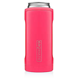 BrüMate Hopsulator Slim Insulated Can Cooler in Neon Pink