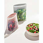 Alternate image 4 for W&amp;P 50 oz. Porter Stand-Up Silicone Reusable Food Storage Bag in Mint