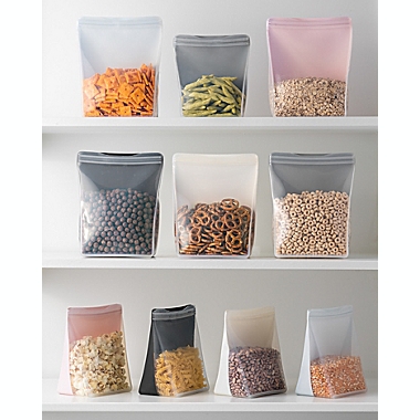 W&amp;P 50 oz. Porter Stand-Up Silicone Reusable Food Storage Bag in Mint. View a larger version of this product image.