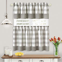 MyHome Hunter Window Curtain Tier Pair and Valance Set