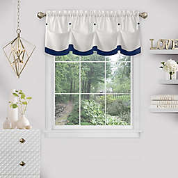 MyHome Lana Tailored Valance in Navy