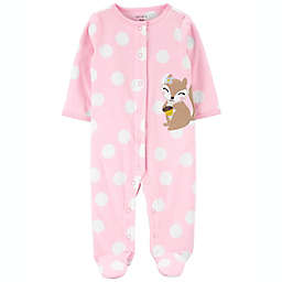 carter's® Acorn Snap-Up Fleece Sleep & Play in Pink