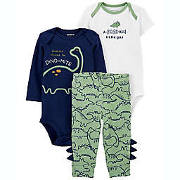 carter's® Size 24M 3-Piece Dinosaur Outfit Set in Blue/Multi
