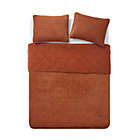 Alternate image 2 for Bearpaw Camilia Diamond Corduroy Sherpa 3-Piece Full/Queen Quilt Set in Rust