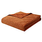 Alternate image 3 for Bearpaw Camilia Diamond Corduroy Sherpa 3-Piece Full/Queen Quilt Set in Rust