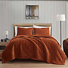 Alternate image 0 for Bearpaw Camilia Diamond Corduroy Sherpa 3-Piece Full/Queen Quilt Set in Rust