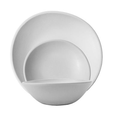 Carthage.co Dadasi 3-Piece Place Setting in Chalk. View a larger version of this product image.