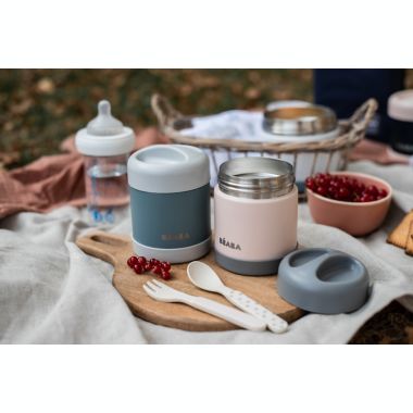 BEABA&reg; 10 oz. Stainless Steel Jar in Eucalyptus. View a larger version of this product image.