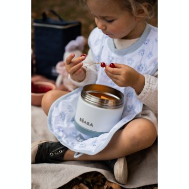 BEABA&reg; 16 oz. Stainless Steel Jar in Cloud. View a larger version of this product image.