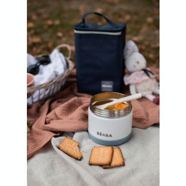 BEABA&reg; 16 oz. Stainless Steel Jar in Cloud. View a larger version of this product image.