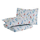 Alternate image 2 for Laura Ashley&reg; Ahoy Reversible 3-Piece Full/Queen Quilt Set in Bright Blue