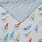 Alternate image 8 for Laura Ashley&reg; Ahoy Reversible 3-Piece Full/Queen Quilt Set in Bright Blue