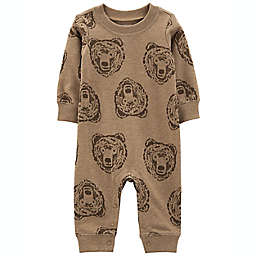 carter's® Size 9M Bear Jumpsuit in Brown