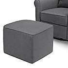 Alternate image 6 for Maya Swivel Glider and Ottoman in Shadow Gray