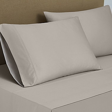 Nestwell&trade; Pima Cotton Sateen 500-Thread-Count Full Sheet Set in Dove. View a larger version of this product image.