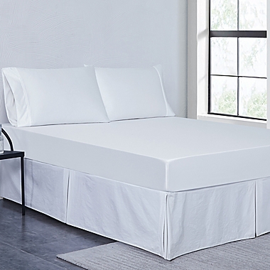 Everhome&trade; PimaCott&reg; Sateen 800-Thread-Count Queen Sheet Set in Bright White. View a larger version of this product image.