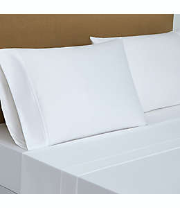 Set de sábanas king de algodón Everhome™ color blanco brillante
