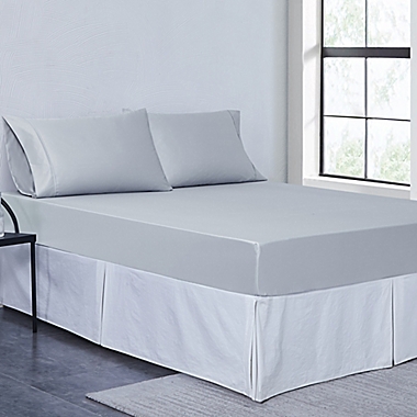Everhome&trade; PimaCott&reg; Sateen 800-Thread-Count California King Sheet Set in Microchip. View a larger version of this product image.