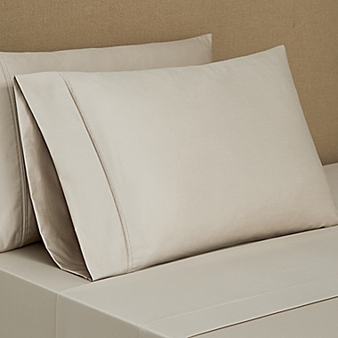 Everhome&trade; PimaCott&reg; Sateen 800-Thread-Count Queen Sheet Set in Peyote. View a larger version of this product image.